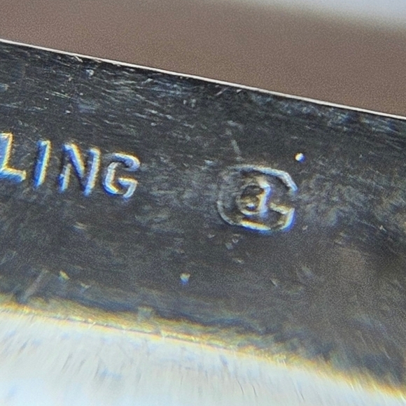 Antique Art Deco Sterling Brooch Yellow Rhinestone Goldstein Co 925 Silver Vtg - Picture 9 of 11